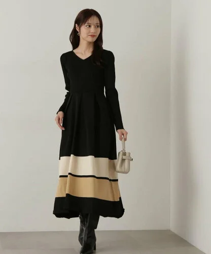 PROPORTION BODY DRESSING バックリボンニットワンピース