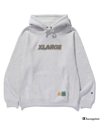 XLARGE XLARGExChampion REVERSE WEAVE PULLOVER HOODED SWEAT SHIRT