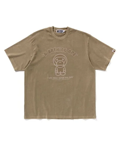 A BATHING APE GARMENT DYE BABY MILO RELAXED FIT TEE