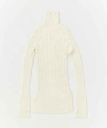 URBAN RESEARCH DOORS unfil baby alpaca ribbed-knit