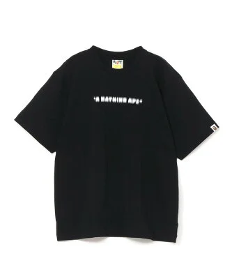 A BATHING APE PIXAL LOGO RELAXED FIT TEE