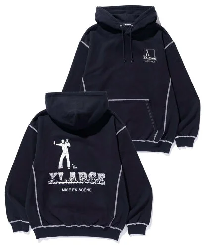 XLARGE CONTRAST STITCH PULLOVER HOODED SWEATSHIRT