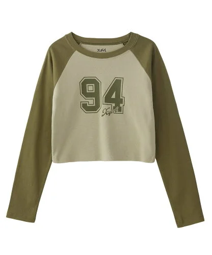 X-girl NUMBERING RAGLAN L/S BABY TEE