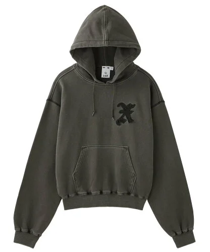 X-girl FADED X PATCH SWEAT HOODIE