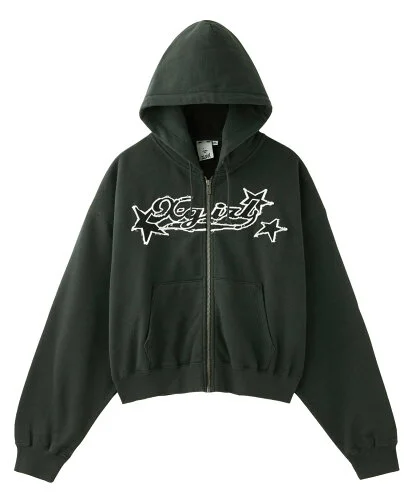 X-girl X-girl STAR LOGO ZIP UP HOODIE