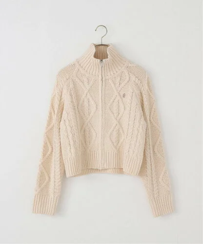 U by SPICK&SPAN 【Kijun/キジュン】 Cable Knit Zip-Up