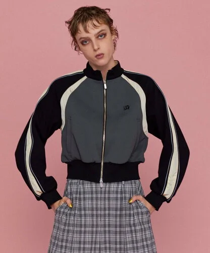 MAISON SPECIAL Bicolor Raglan Sleeves Jersey Tops