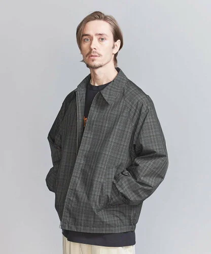 UNITED ARROWS アブストラクト チェック ジップ ブルゾン