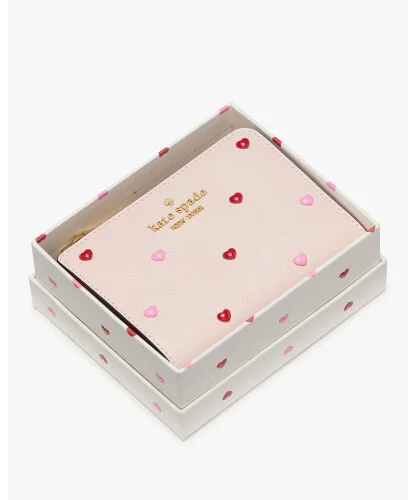 kate spade new york マディソン ハート スタッズ スモール L-ジップ ウォレット ボックス セット