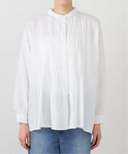 journal standard luxe 【SOIL/ソイル】CAMBRIC BANDED COLLAR SHIRT
