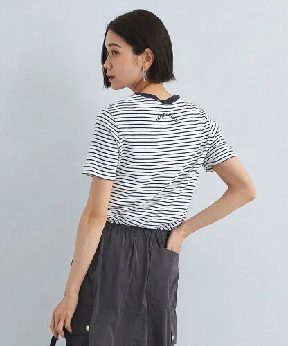 UNITED ARROWS green label relaxing 【別注】＜PETIT BATEAU＞バックプリント ショートスリーブ Tシャツ