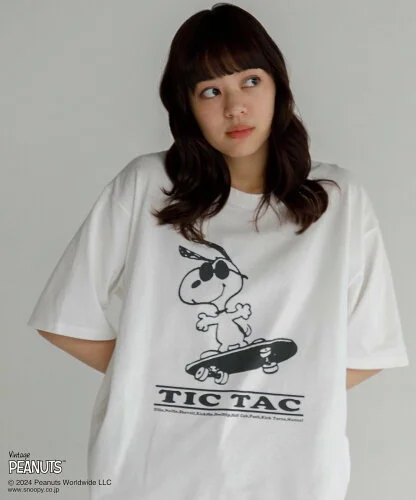 AMERICAN RAG CIE 【MEN , WOMEN】Vintage PEANUTS "TIC TAC" TEE