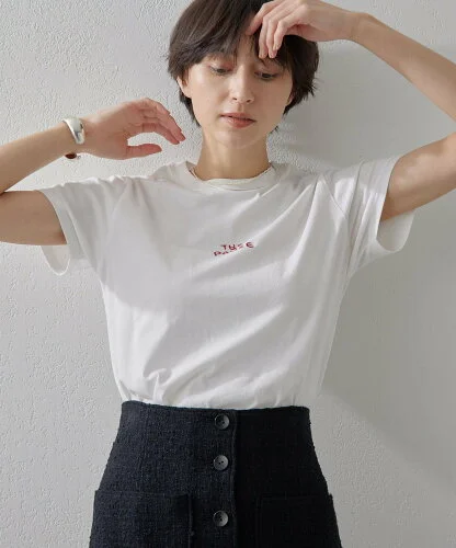 Whim Gazette 【THE PAUSE】THE PAUSE刺繍Tシャツ