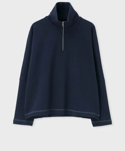 Paul Smith ウィメンズ ステッチ ハーフジップカットソー