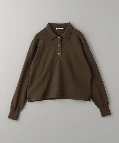 BEAUTY&YOUTH UNITED ARROWS コットン ボタン ポロニット プルオーバー -ウォッシャブル-