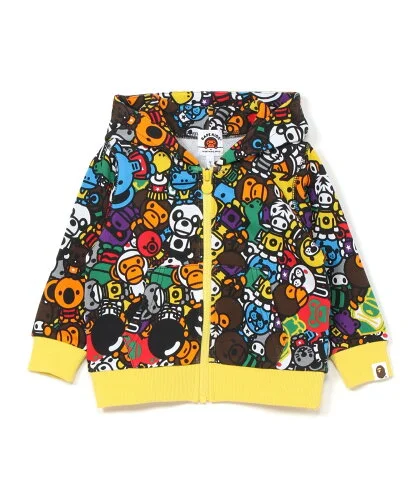 A BATHING APE MILO ALL SAFARI ZIP HOODIE