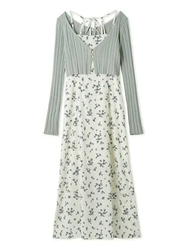 LILY BROWN ニットカーデセットキャミワンピース