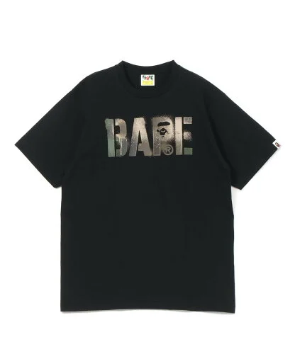 A BATHING APE MAP CAMO STENCIL BAPE LOGO TEE