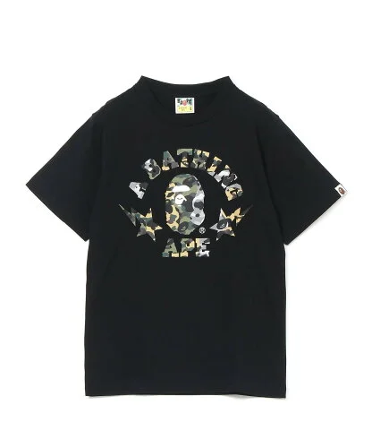 A BATHING APE 1ST CAMO CRAZY STA COLLEGE TEE