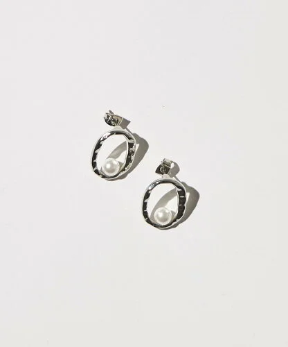 AMERICAN HOLIC オーバルパールピアス