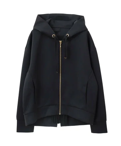 YECCA VECCA バックプリーツZIPフーディ