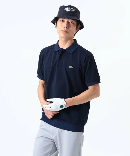 BEAMS GOLF ORANGE LABEL ＜MEN＞【別注】LACOSTE / 鹿の子 ソリッド ポロシャツ