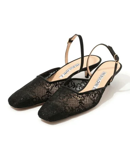 TOMORROWLAND NEBULONI E. LACE ミュールパンプス