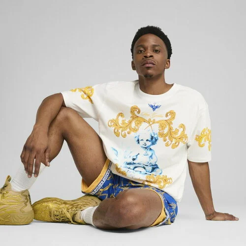 PUMA メンズ バスケットボール MELO ゴールデン 半袖 Tシャツ I
