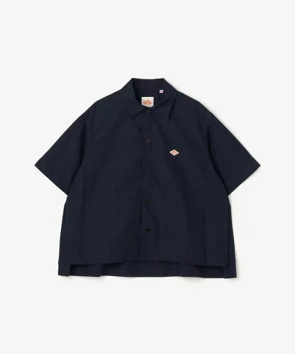 DANTON ｜ コットン サイドスリット半袖シャツ WOMEN