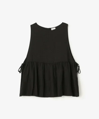 LE GLAZIK ｜ ノースリーブギャザーシャツ WOMEN