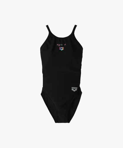 agnes b. x arena フィットネス ワンピースオープンバック 水着
