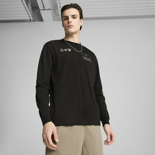 PUMA メンズ グラフィックス セレブリティ 長袖 Tシャツ