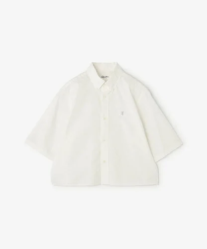 Gymphlex ｜ ショート ボタンダウン半袖シャツ SOLID WOMEN