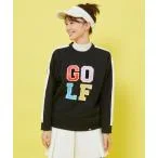 tシャツ Tシャツ 「三枝こころさんコラボ」「GOLF」プリントライン入り長袖プルオーバー レディース