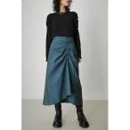 スカート SHIRRING CHAMBRAY MIDI SKIRT/シャーリングシャンブレーミディスカート レディース