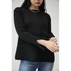 ニット ASYMMETRY PEPLUM KNIT TOPS/アシンメトリーペプラムニットトップス レディース