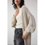 カーディガン HERRINGBONE KNIT CARDIGAN/ヘリンボーンニットカーディガン レディース