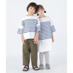 tシャツ Tシャツ SHIPS KIDS:100〜170cm / パネル ボーダー 半袖 TEE キッズ