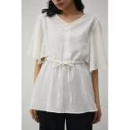 tシャツ Tシャツ FLARE SLEEVE PEPLUM BLOUSE/フレアスリーブペプラムブラウス レディース