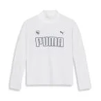 トップス PUMA プーマ ウィメンズ ゴルフ ストレッチ ビッグプーマロゴ モックネックシャツ 長袖 レディース