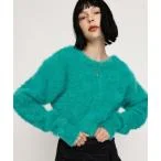 ニット 2WAY SHAGGY CROP C/D ツーウェイ シャギー クロップ カーディガン レディース