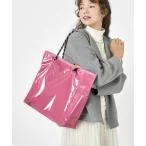 トートバッグ バッグ LARGE 2 WAY TOTE ローズ/パールシャイン レディース