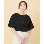 tシャツ Tシャツ 「接触冷感／抗菌防臭／洗える」アイスクリアコットン 5分袖Tシャツ レディース