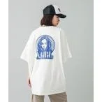 ワンピース CIRCLE BACKGROUND FACE LOGO S/S BIG TEE DRESS レディース