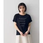 tシャツ Tシャツ タックデザインロゴTee レディース