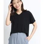 tシャツ Tシャツ 「SALE／マシンウォッシュ可能／UVカット／接触冷感」リラクシーTブラウス レディース