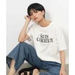 tシャツ Tシャツ UV プリントロゴTシャツ「洗濯機洗い可」 レディース