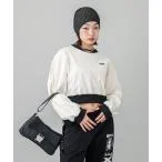 スウェット WOVEN CROPPED CREWNECK TOP レディース