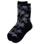 靴下 PIXEL FLOWER JACQUARD SOCKS レディース