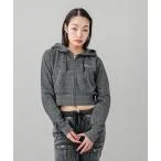 パーカー GLITTER SWEAT ZIP UP TOP レディース